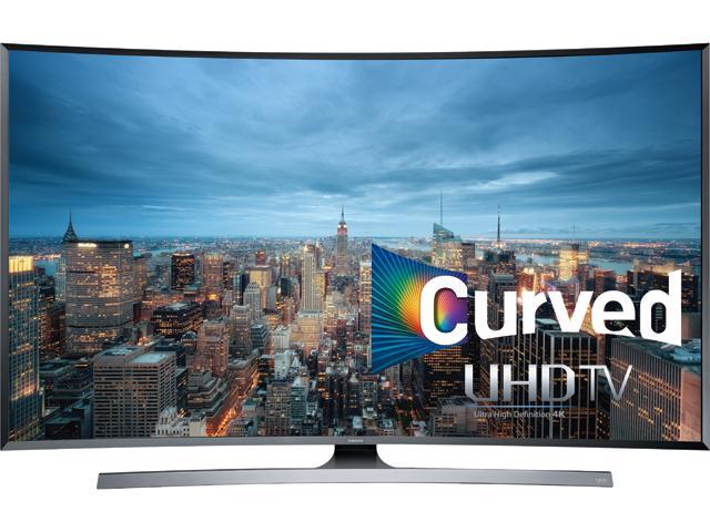 Samsung - 48" Class (54.6" Diag.) - LED - Curved - 2160p - Smart - 3D - 4K Ultra HD TV - Silver