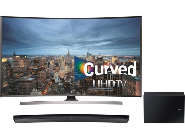 Samsung UN55JU7500 55" Class Curved 4K Ultra HD 3D Smart LED TV/Samsung HW-J6500 6.1 CH Soundbar (Bundle)