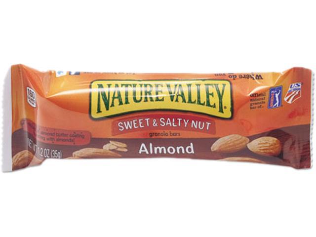 General Mills SN42068 Nature Valley Granola Bars, Sweet & Salty Nut Almond Cereal, 1.2oz Bar, 16/Box