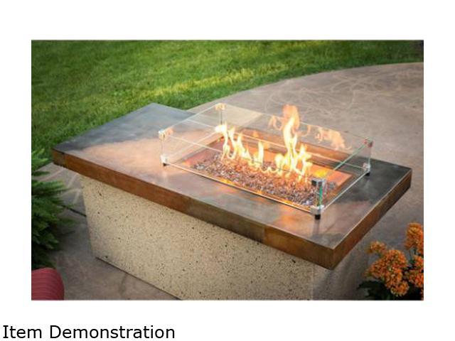 Outdoor Great Room  ART-1224-BRN-K  Artisan Fire Pit Copper Top Stucco Base