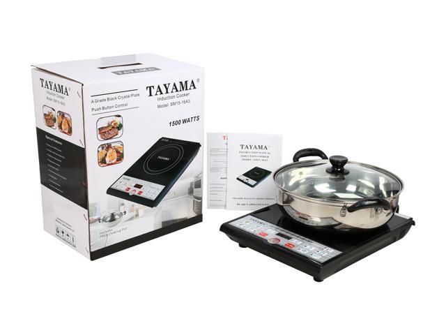 Tayama 1500 Watts Digital Induction Cooktop with Pot and Lid SM15 
