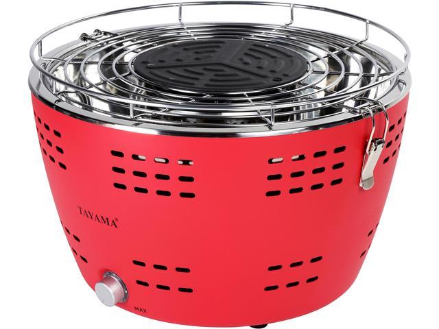 TAYAMA TYQ-001 15" Portable Charcoal Grill, Red