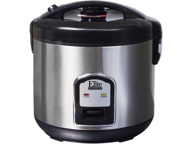 Elite Platinum 10-Cup Rice Cooker with Stainless Steel Cooking Pot