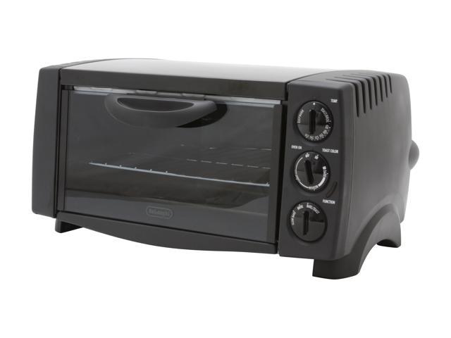 Delonghi Eo1200 1b Black 6 Slice Toaster Oven Newegg Com