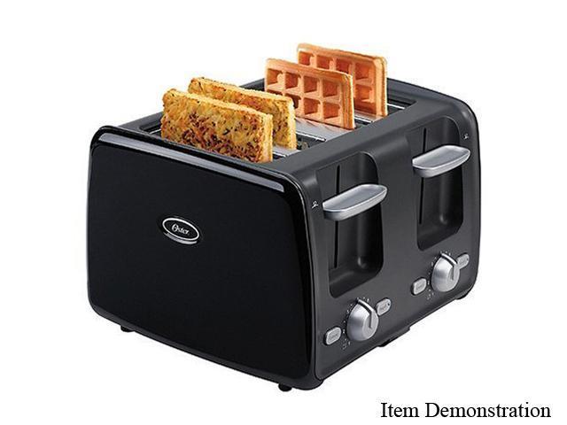 OSTER 003905-000-000 Black 4 Slice Retractable Cord Toaster