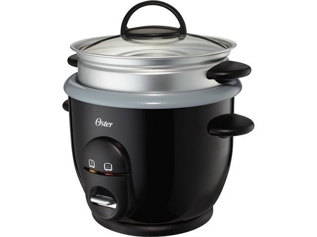 Oster 6-Cup Rice Cooker with Steam Tray, Black CKSTRCMS65, (Used
