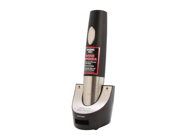 Waring Pro WO50 Professional Cordless Wine Opener Black &amp; Stainless ...