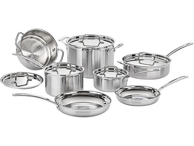 Cuisinart MCP-12N MultiClad Pro Stainless Steel 12-Piece Cookware Set Silver
