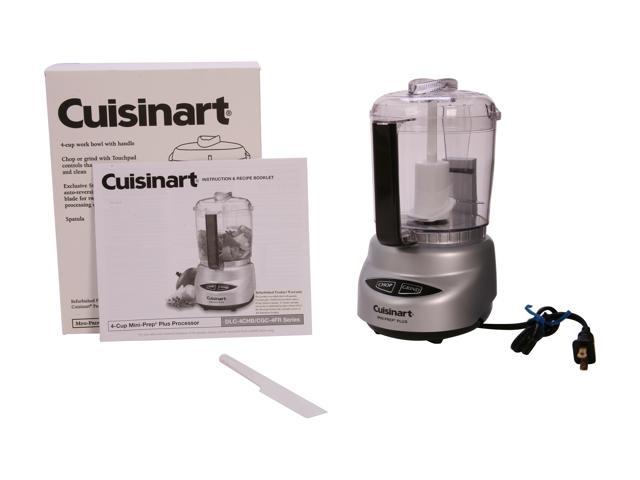 Refurbished: Cuisinart CGC-4BCPCFR Brushed Chrome Mini-prep Plus 4-cup ...