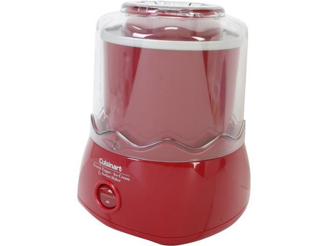 Refurbished Cuisinart Ice 20rfr Automatic Frozen Yogurt Ice Cream And Sorbet Maker Red