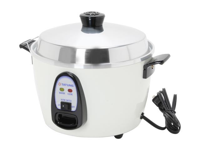 NeweggBusiness - TATUNG TAC-6G(SF) 6 Cups Multifunction Indirect Heat Rice  Cooker Steamer and Warmer, White