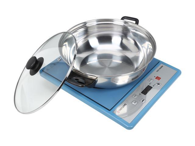 Tatung Tict-1502mu Portable Induction Cooktop with Stainless Steel Pot 