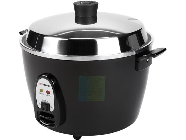TATUNG Multi-Functional Cooker and Steamer, Black, 20 Cups cooked//10 Cups uncooked, TAC-10GS-BL