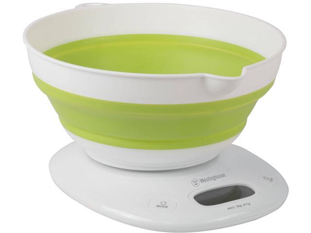 Westinghouse WKS26 Digital Measuring Bowl Scale White With Green Trim 