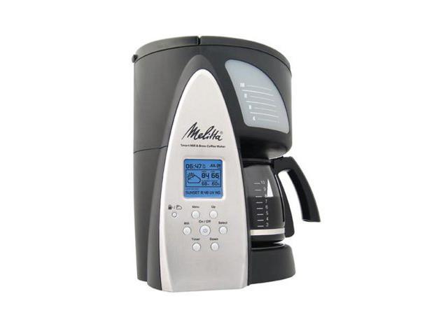 Melitta MEMB1B Mill & Brew 10-Cup Coffeemaker, Black 