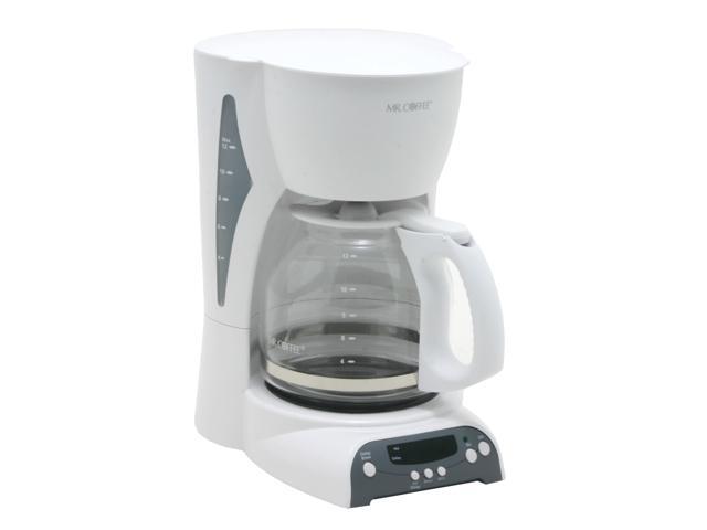 MR. COFFEE DRX20 White 12-Cup Programmable Coffee Maker