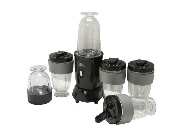 Elite Cuisine 17 Piece Personal Drink Blender with 4 x 16oz. Travel Cups  EPB-18 - 7332723