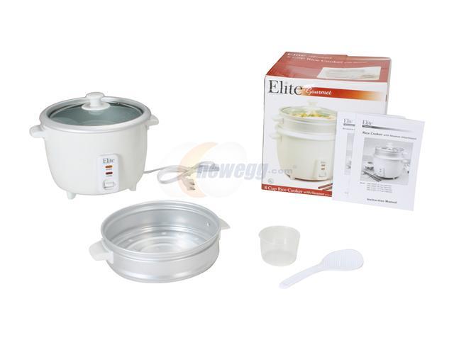 Elite Gourmet Rice Cooker Food Steamer 16 Cup Model Erc-008st for