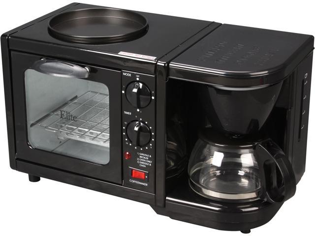 Elite Cuisine EBK-200B 3-in-1 Breakfast Center, Black