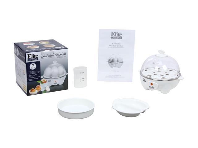 Elite Cuisine EGC-007 Maxi-Matic Egg Poacher/Cooker - 7 Egg - White