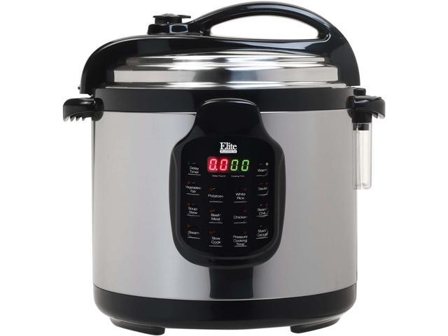Maxi-Matic Elite EPC-678SS Platinum 6 Qt. 11-Function Digital Pressure Cooker with Stainless Steel Pot