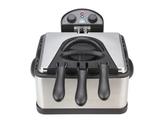 Elite Platinum 4qt. Dual Deep Fryer with 3 Baskets EDF-401T