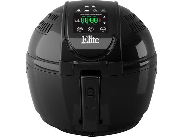 elite platinum 3.2 quart digital air fryer stainless steel basket