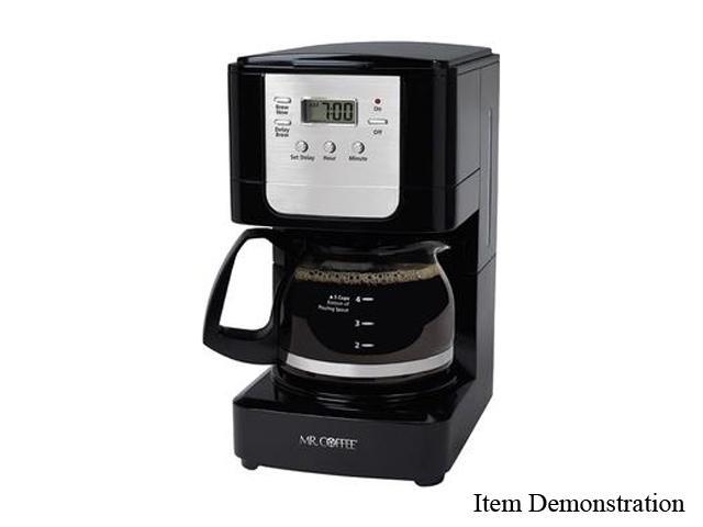 MR. COFFEE JWX3 Black 5-Cup Programmable Coffee Maker