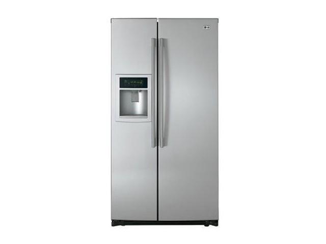 Lg 26 5 Cu Ft Side By Side Refrigerator Stainless Steel Lsc27950st Newegg Com
