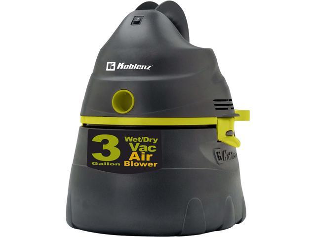 Koblenz WD353 3-Gallon Wet/Dry Vacuum 1.75HP Graphite, Gray