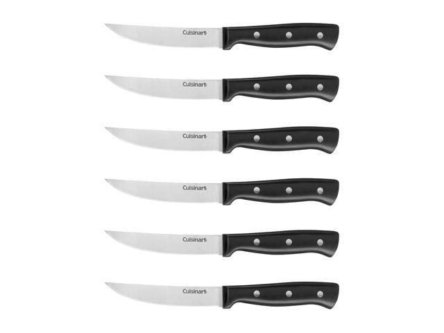Cusinart Knife Set, 6pc Steak Knife Set with Steel Blades for Precise  Cutting, Lightweight, Stainless Steel & Durable, C77TR-6PSK