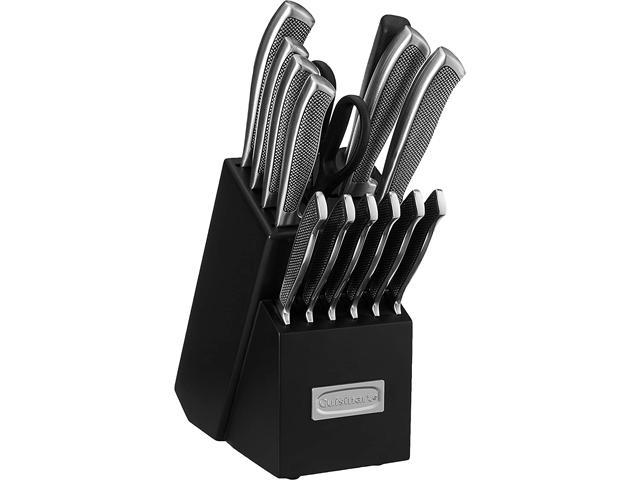 Cuisinart C77SS-15P 15-Piece Graphix Collection Cutlery Knife Block Set, Stainless Steel
