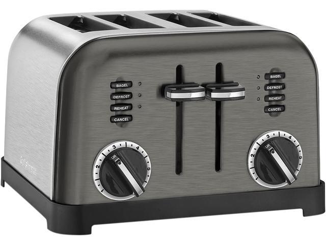 Photo 1 of ***PARTS ONLY*** Cuisinart - 4-Slice Metal Classic Toaster (Black Stainless)