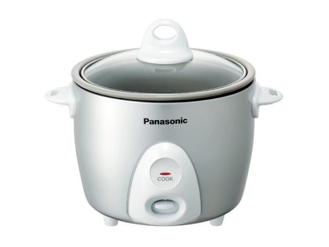 Panasonic SR-G06FG Silver 3 Cups (Uncooked)/6 Cups (Cooked) Rice Cooker ...