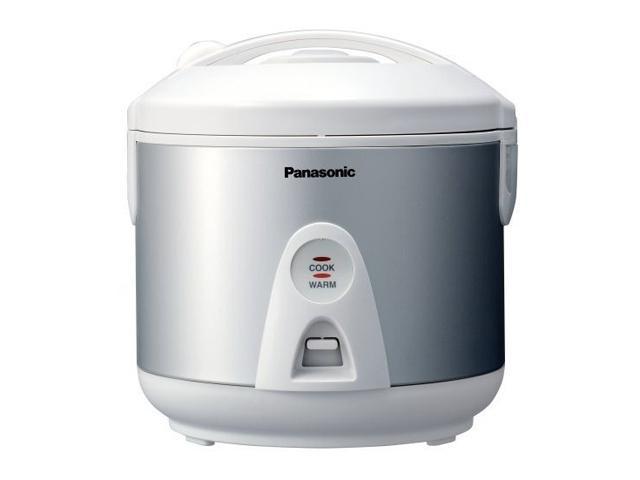 Panasonic SR-TEG18 Silver/White 5 Cups (Uncooked)/10 Cups (Cooked) Rice Cooker/Warmer/Steamer w/ Domed Lid