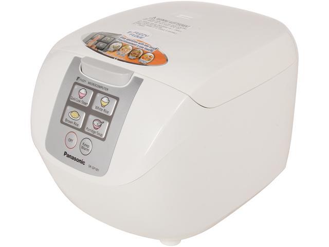 Panasonic SR-DF181 White Microcomputer Controlled / Fuzzy Logic Rice Cooker  with One Touch Cooking