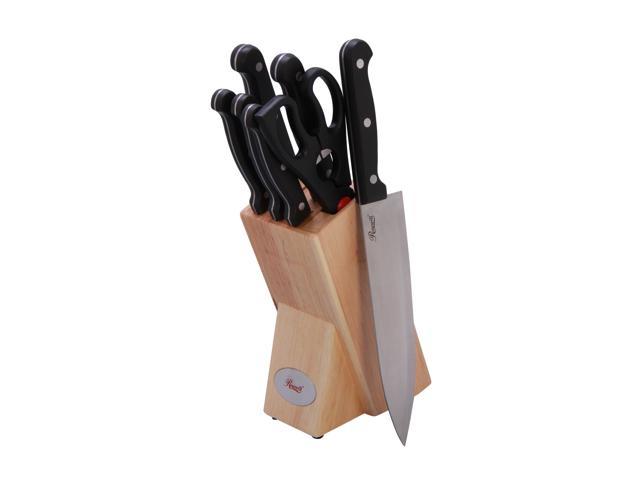 Rosewill RHKN-13003 8-Piece Stainless Steel Knife Cutlery Block Set