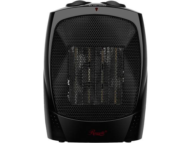 Rosewill RHAH-13001 Space Heater | Small Room Heater with Adjustable Thermostat | Ceramic Element | Safety Tip Over Switch |1500 Watt Quick Heat, RHAH-13001