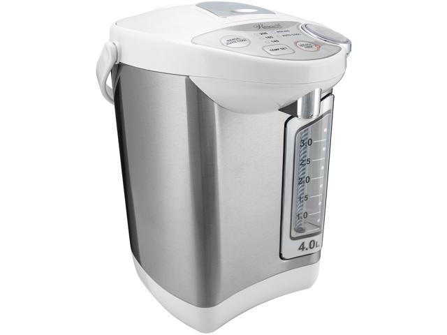 Rosewill Electric Hot Water Boiler and Warmer, 4.0 Liter Hot Water Dispenser, Stainless Steel | Great for Coffee, Tea, Soup, or Hot Cereal | White, R-HAP-15002