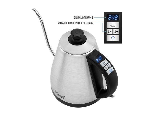 1L Stainless Steel Electric Variable Temperature Setting Gooseneck