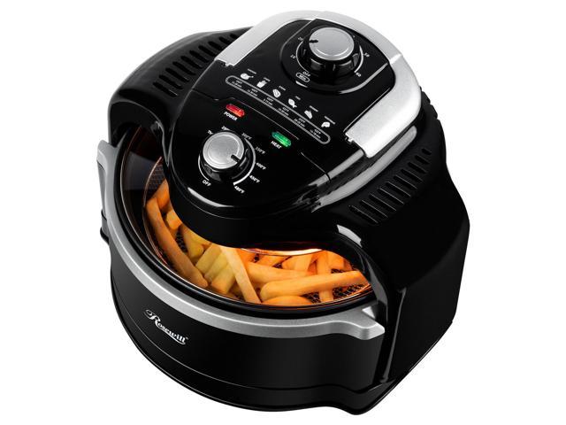 Rosewill 7.4-Qt Air Fryer Convection Oven Multicooker, Healthy Cooking, Oil-Less, 1000W, 250 to 480 Temperature Range, Infrared Countertop, 60-Minute Timer, Dishwasher Safe - (RHCO-19001)