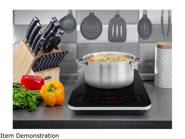 Electric Cooktop, Portable Electric Stove 1800W with LED Sensor