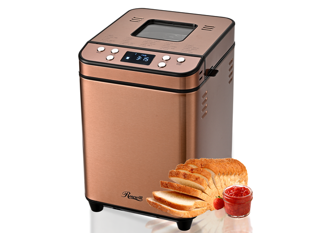 Rosewill 25-in-1 Automatic Bread Maker Machine with 3 Loaf Size up to ...