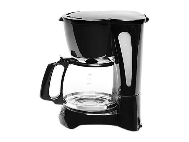 Chefman RJ14-12-P Black Programmable Drip Coffeemaker with 12-Cup Glass ...