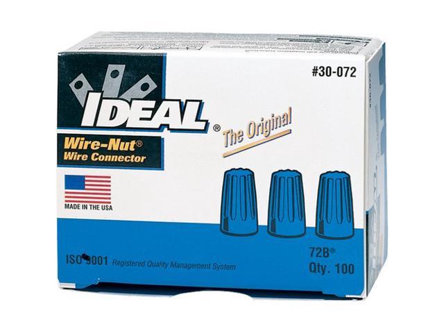 IDEAL 30-072 Wire-Nut 72B Wire Connector, Blue (Box Of 100) - Newegg.com