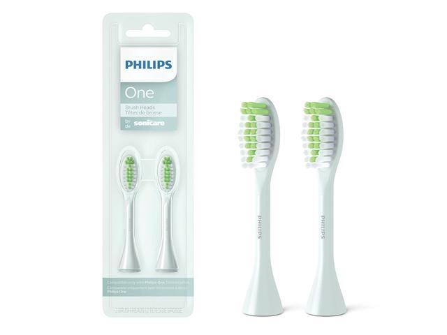 Philips One by Sonicare 2pk Brush Heads, Mint Blue BH1022/03 - Newegg.com