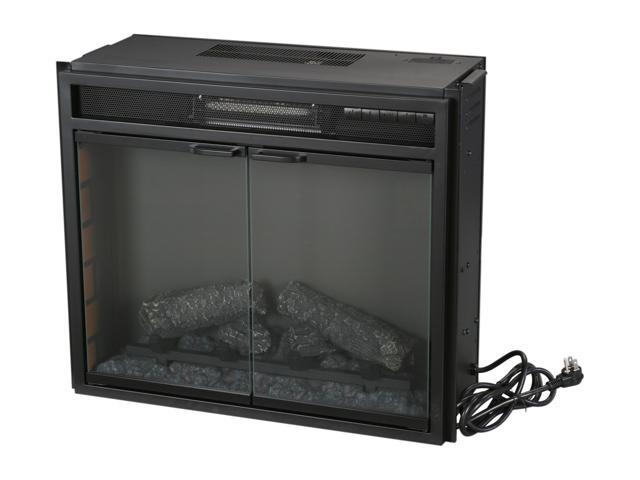 ClassicFlame Electric Fireplace Fixed Front insert with Backlit Display, with remote Black