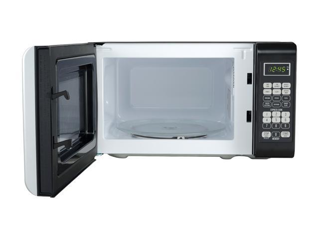 Bella BMO07APTWHA 0.7 Cu. Ft 700-Watt Microwave Oven, White with Chrome 