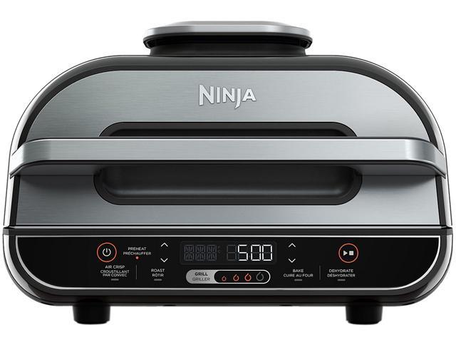 Ninja BG500C, Foodi XL 5-in-1 Indoor Grill with 4-Quart Air Fryer, Roast, Bake, & Dehydrate