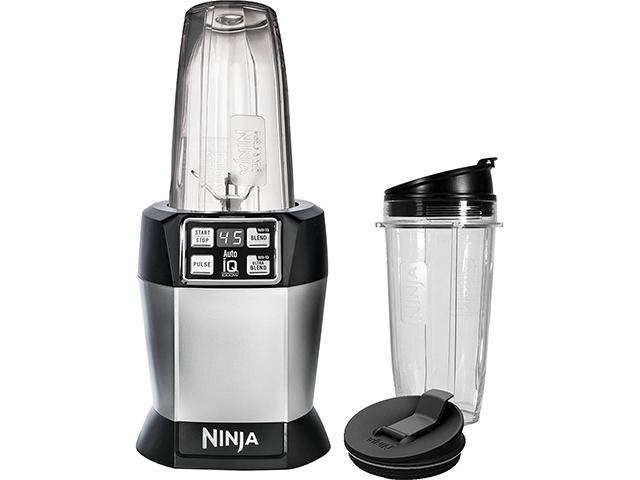 Black & Silver Nutri Ninja Auto-iQ Blender speeds Blenders - Newegg.com